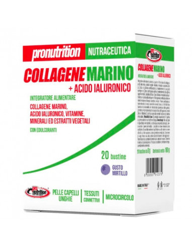 Collagene Marino e Acido Ialuronico 20 bustine