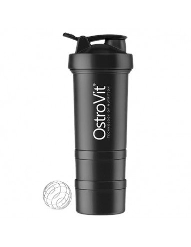 Premium Shaker 450 ml with 2 pill boxes and mixing ball