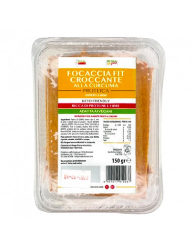 Focaccia Croccante Fit Proteica Curcuma 150g