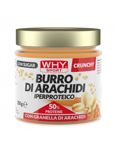 Burro di Arachidi Iperproteico Crunchy 350 g